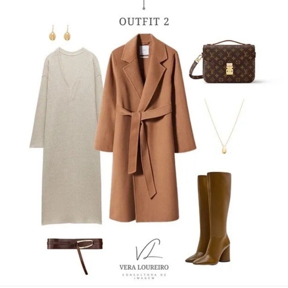 ZARA Brown Leather Knee High Boots w/ Block Heel, Size 8, NWT, Sold Out! - Picture 7 of 7